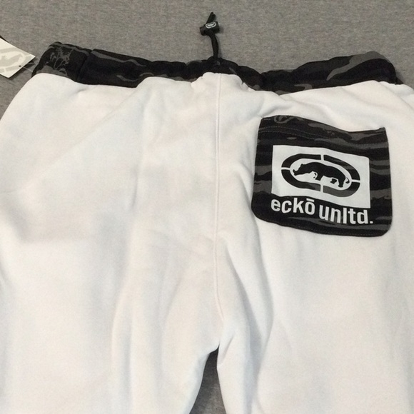 Ecko Unlimited White w/ Gray/Black Camo Sweatpants Size XL EO31G578B - Picture 9 of 9